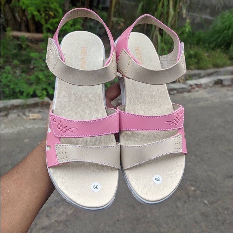 SANDAL TALI PEREMPUAN WANITA TALI BELAKANG MURAH KASUAL  SENDAL CEWEK SLINGBACK Neva-0055