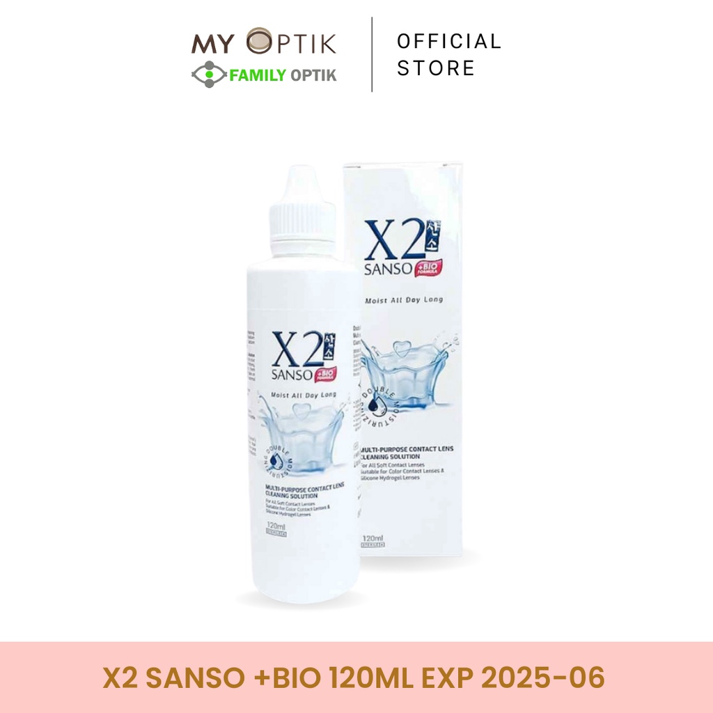 X2 Sanso +Bio Formula 120ml solution air softlens