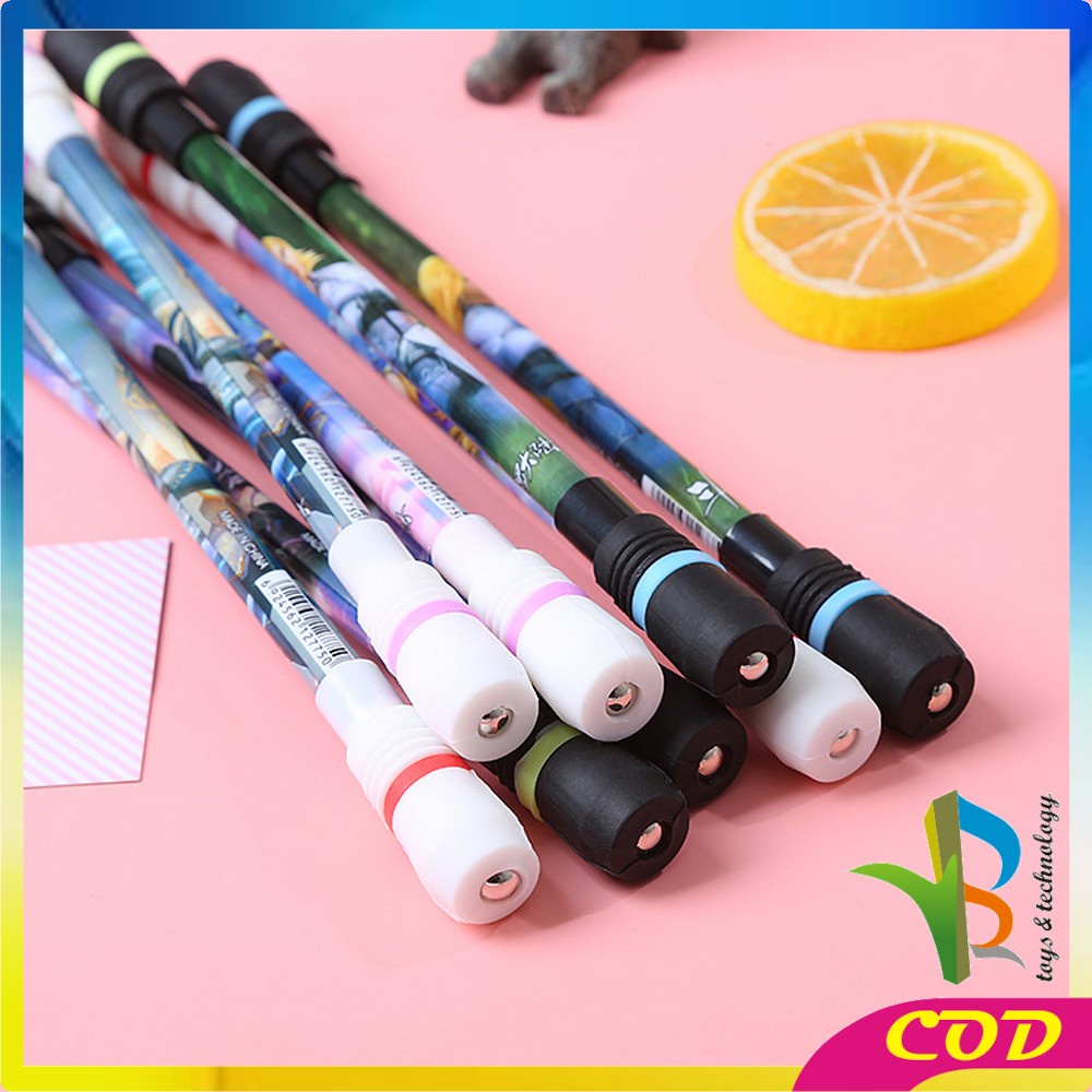 RB-A38 Spinning Pen Pulpen Putar Karakter Anti Stress / Pena Pulpen Putar Mainan Anak Pen Spinner Balance