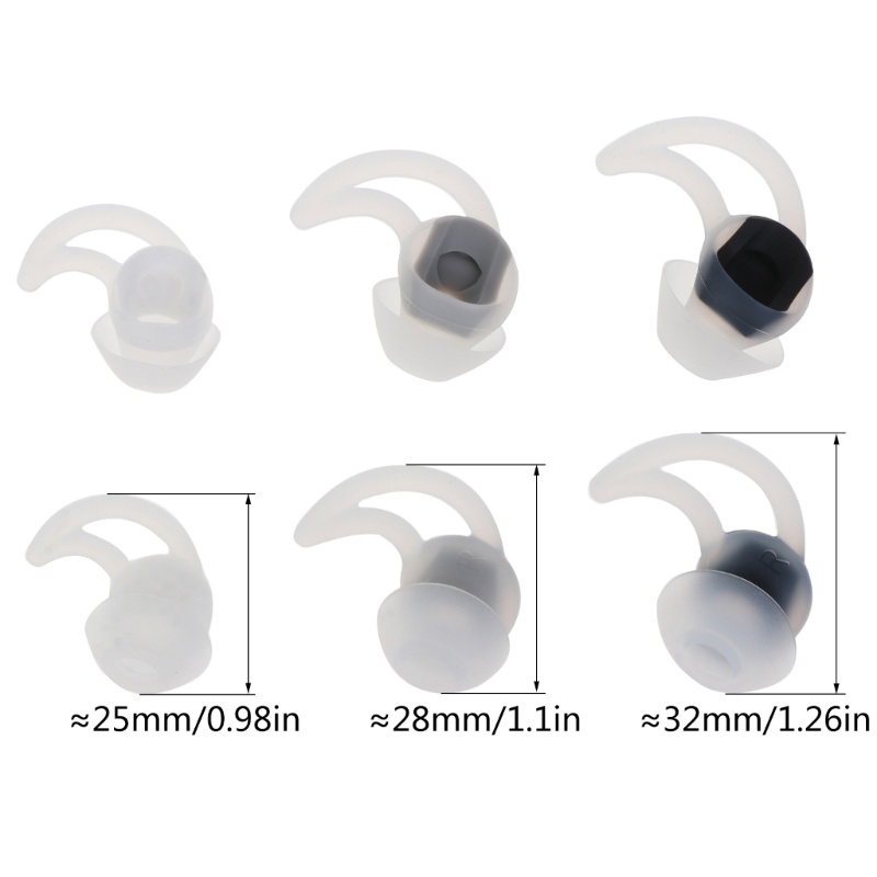 Bt Pengganti Silicone Tips Earhook Untuk Bose Sound Sport Earbuds Wireless QC20 QC30 Isolasi Kebisingan Di Earphone Telinga