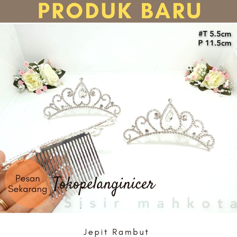 Mahkota- SISIR MAHKOTA/Mahkota Rambut /anak -Sirkam Hiasan Crown Gaya Cantik  Tokopelanginice