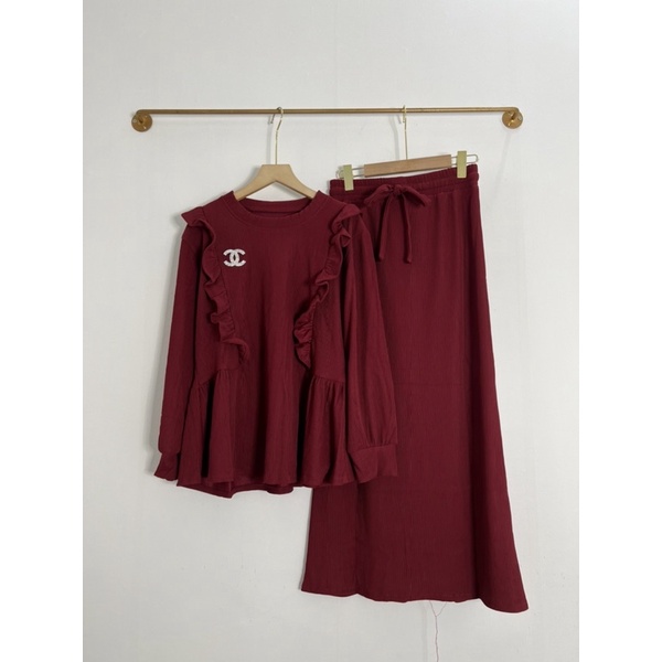 Oneset rok pleats Ruffel