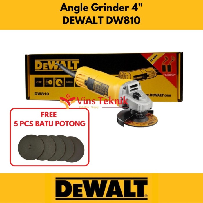Dewalt Dw810 Mesin Gerinda Tangan 4" Dewalt Dw 810 Angle Grinder