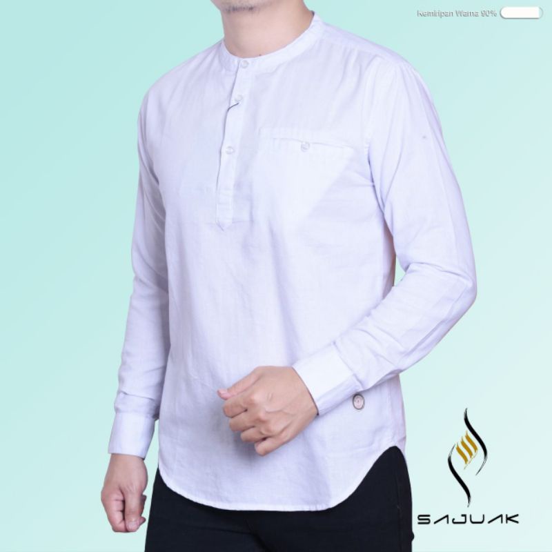 BAJU KEMEJA KOKO KEMKO PRIA LENGAN PANJANG WARNA TERBARU TWILL COTTON ORIGINAL SAJUAK TP1