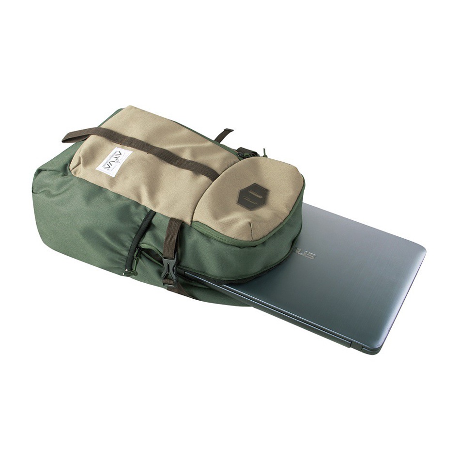 ELBE OLIVE KHAKI ORIGINAL x ATVA Tas Ransel Casual Pria Daily Backpack Kuliah Kampus Kerja Kantor Sekolah SMA SMK Remaja Dewasa Tas Punggung Laptop Ukuran Besar 14 Inch Bagpack Distro Tas Traveling Premium Outdoor Travel Bag Keren Terbaru Kekinian Branded