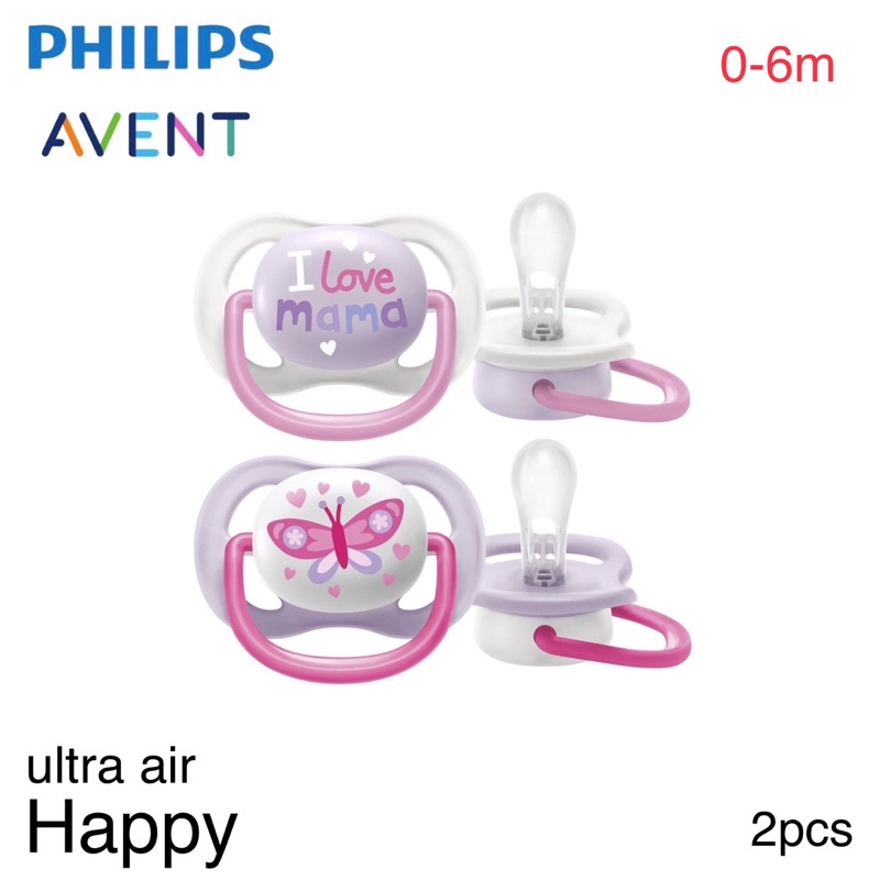 Philips Avent Soother Ultra Air Happy 0-6m Empeng Bayi