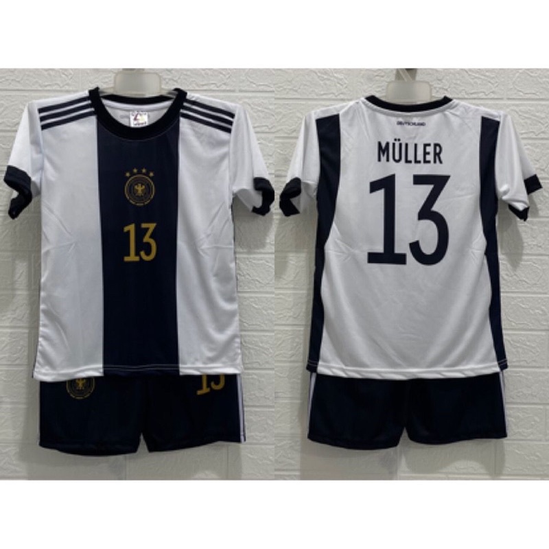 Jersey bola jerman germany anak piala dunia printing usia 4-12 tahun kids