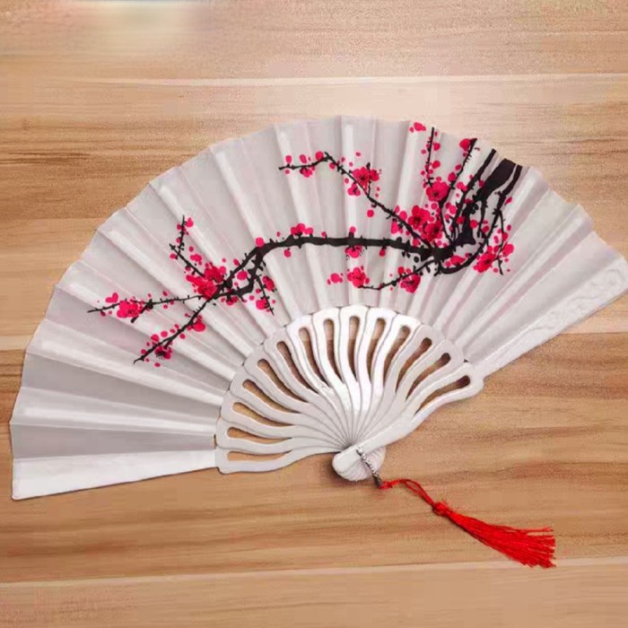 Dekorasi Hiasan Kipas Sakura Merah Kipas Menari Jepang Geisha Oleh Oleh Japan China  Grosir Dancing Fan Murah