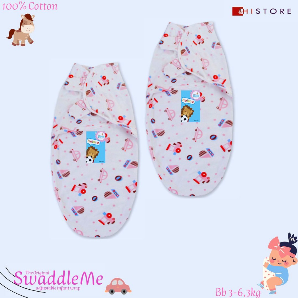 [HI] Bedong Instant Kolaco The Original SwaddleME Adjustable Infant Wrap 100% Cotton