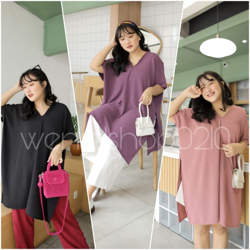 LONG SQUARE/ ATASAN WANITA/ NAGITA LONG SQUARE TERBARU/ AIRFLOW CRINKLE BLOUSE/ ATASAN CRINKLE