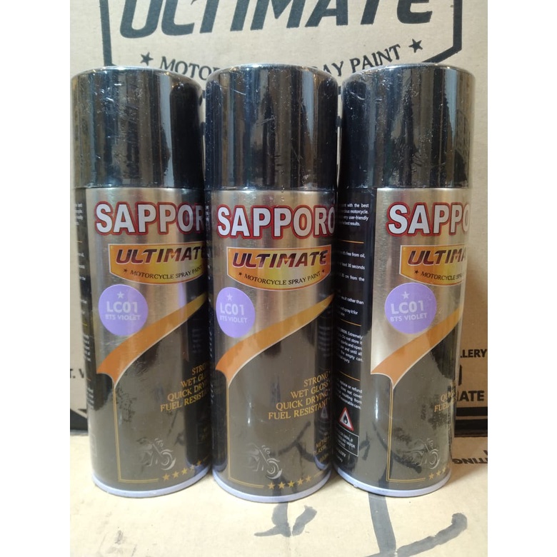 cat spray pilok pilox cat semprot sapporo ultimate saporo ultimate lc01 bts violet unggu muda violet unggu soft purple 400ml