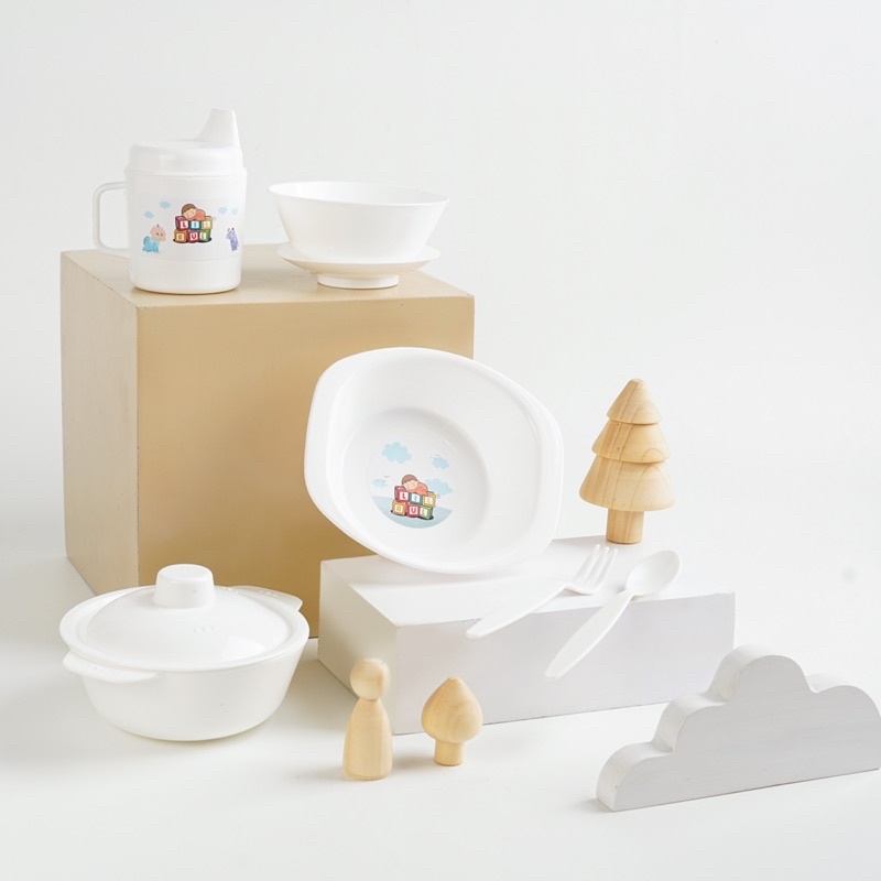 Lilbul Feeding Set Large / Feeding Set Baby Lilbul / Set Alat Makan Bayi Large Lilbul