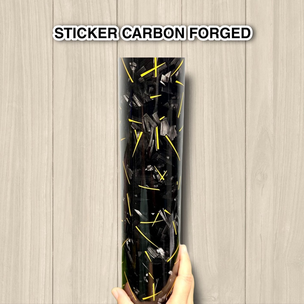 Stiker Carbon Forged 100cm x 100cm