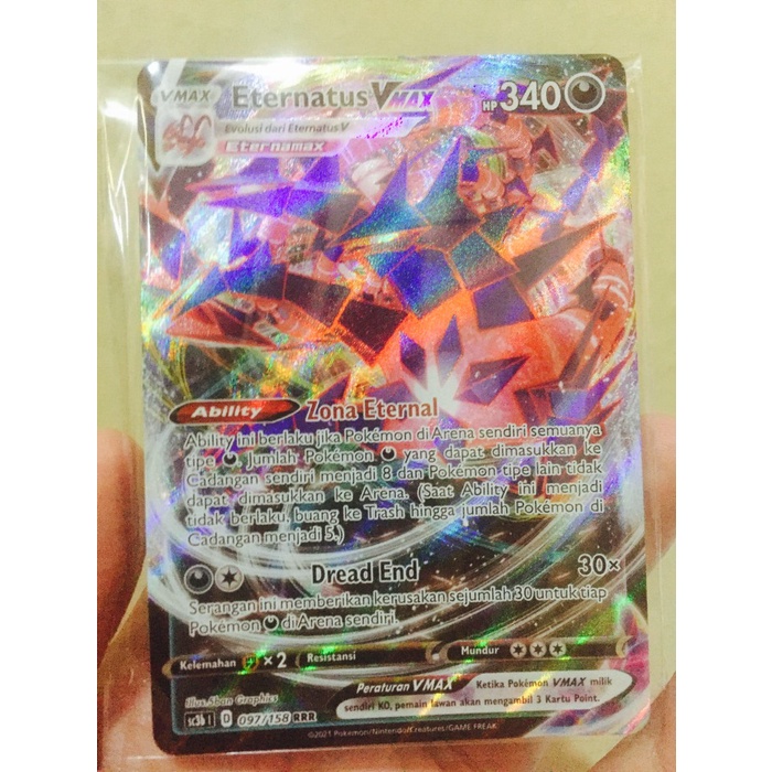 paling diminati] Kartu pokemon eternatus vmax koleksi berkilau set b