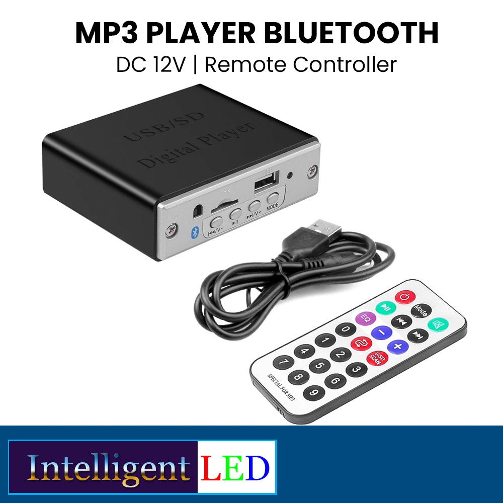 Bluetooth MP3 Music Player Box USB TFT FM Radio Stereo 12V D079BT
