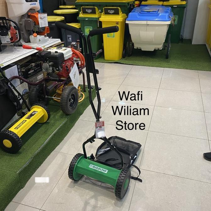 Krisbow Mesin Potong Rumput Dorong Manual 12 inch/Hand Push Reel Mower barang laris