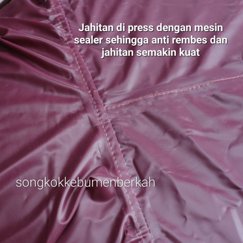 JAS HUJAN RAINCOAT pria wanita setelan celana enstein original bahan pvc tebal anti rembes axio