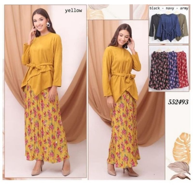 Setelan Set Rok Bunga by EXTU