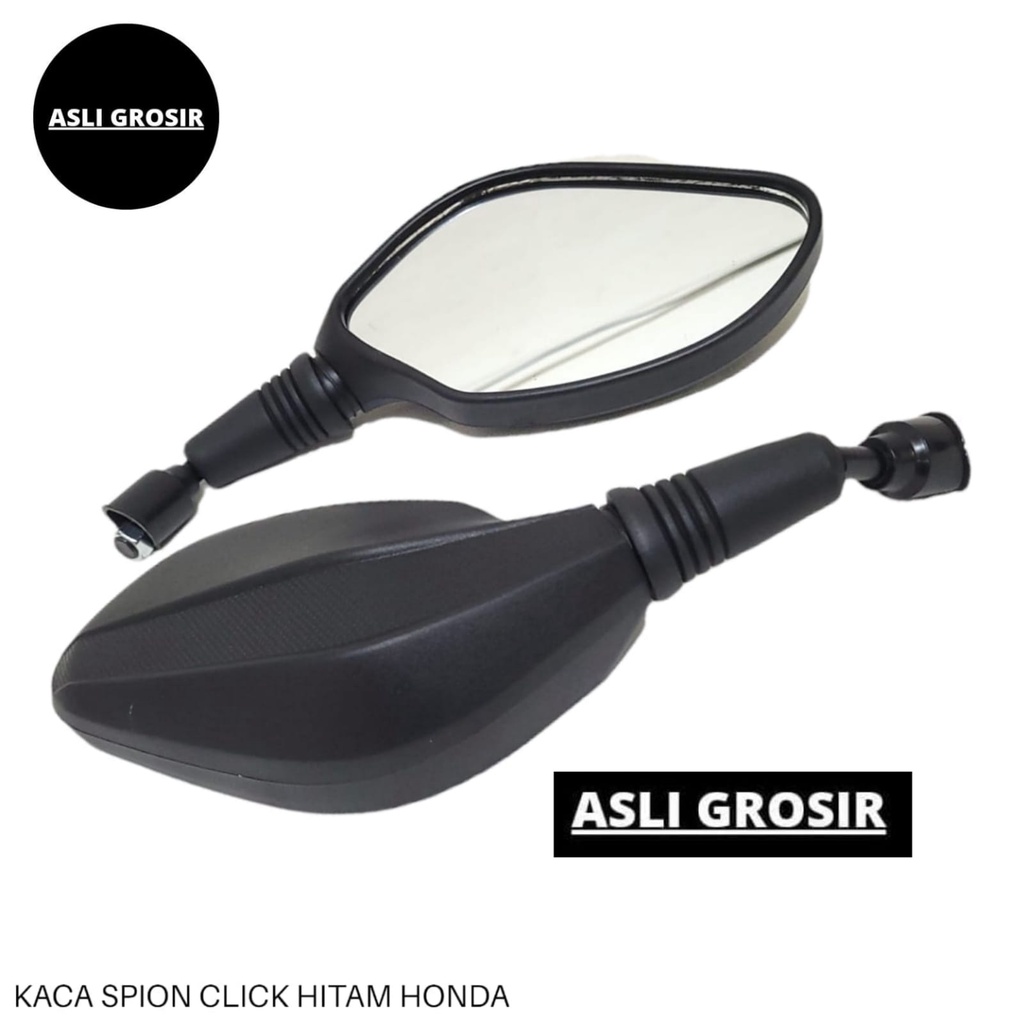 Spion Click Hitam Carbon Original Thailand Kaca Besar PNP Honda Yamaha Vario Beat Supra Dll