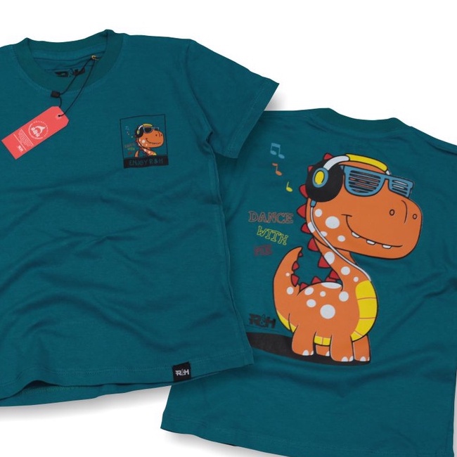 Setelan Kaos Distro Anak Celana Jeans Pendek Usia 3-12 Tahun By H22Story