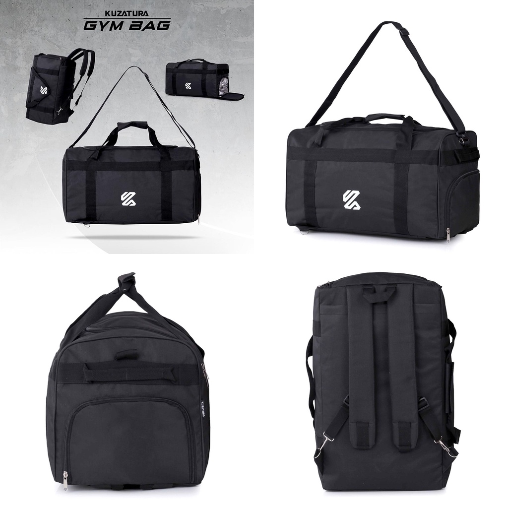 Tas Travel Gym Fitness Kuzatura Bag Multifungsi Tas Sepatu Baju Olahraga Travelbag Duffelbag