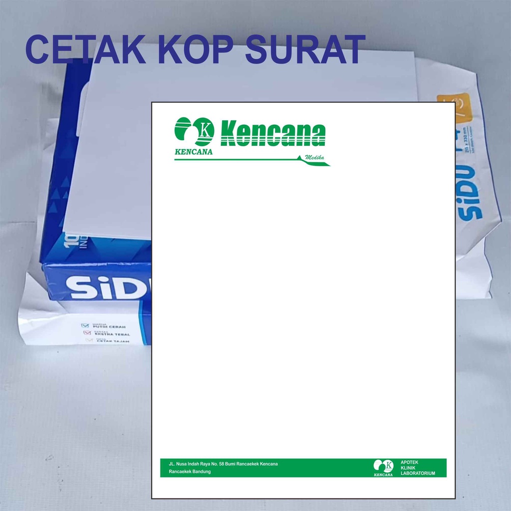 

Kop Surat Kertas HVS F4 Design Custom