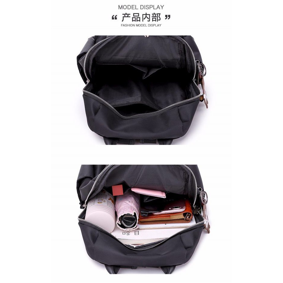 Tas Ransel Wanita Ala Korea Murah Terbaru Kekinian| Tas Gandong Sekolah Remaja Sma|Ransel Gemblok Buat Ngaji|