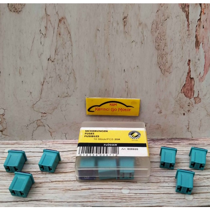 FLOSSER SEKRING PUSAT SKRING FUSE SMALL FEMALE 20 AH BLUE 608920