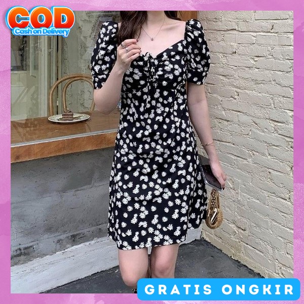 Mini Dress Pesta Kondangan Pakean Rok Wanita Dewasa Drees Baju Party Dres Ultah Seksi Drwss Pendek S