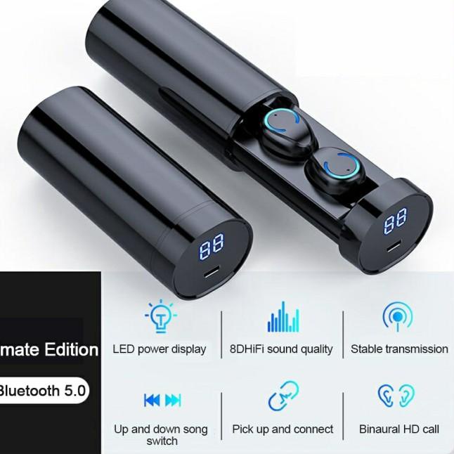 HiFi Sound TWS F9-6 Sport Bass Headset Bluetooth 5.0 Wireless Earphone