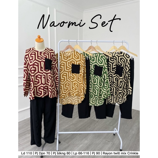 NAOMI SET ONESET VIRAL MOTIF ZAHRA SETCEL MOTIF RAYON MUSLIM GROSIR ECER