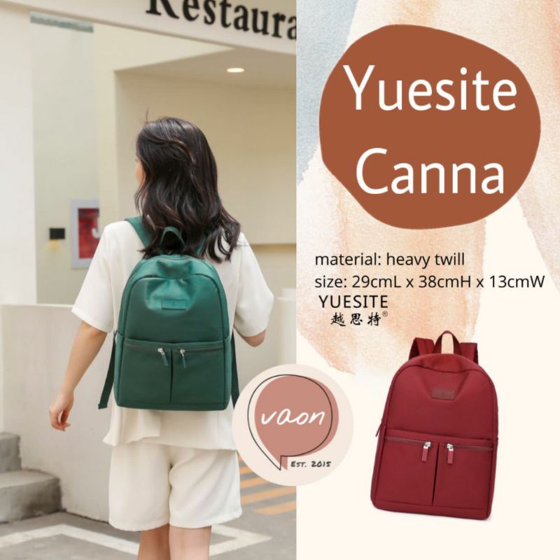 Ransel Besar Yuesite Canna Large Backpack Cewek Wanita