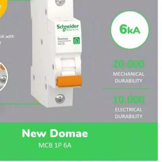 MCB Schneider 6 Ampere / 1 pass