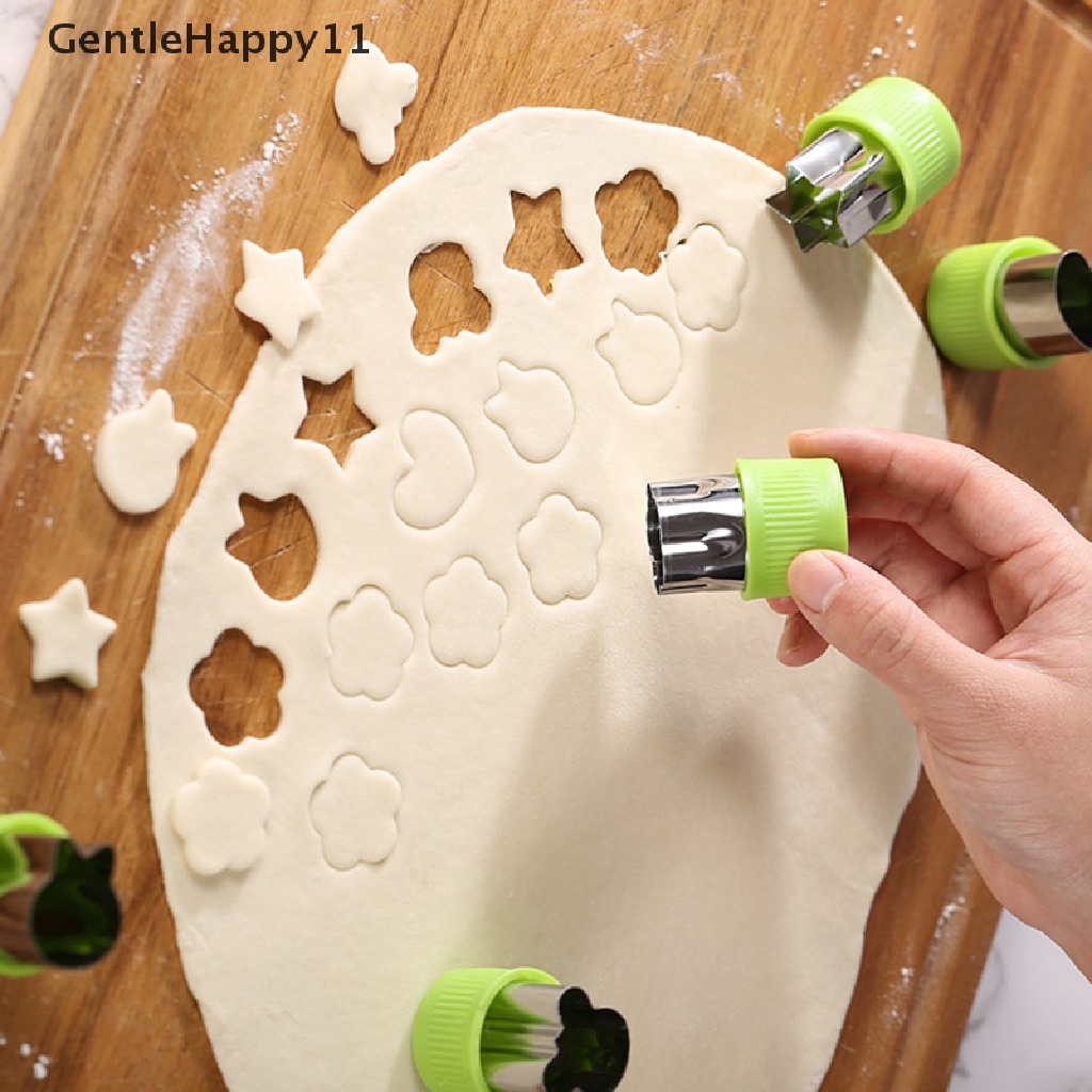 GentleHappy Stainless Steel Easter Biscuit Cutter Easter Rabbit Love Heart Pentagram Cookie id