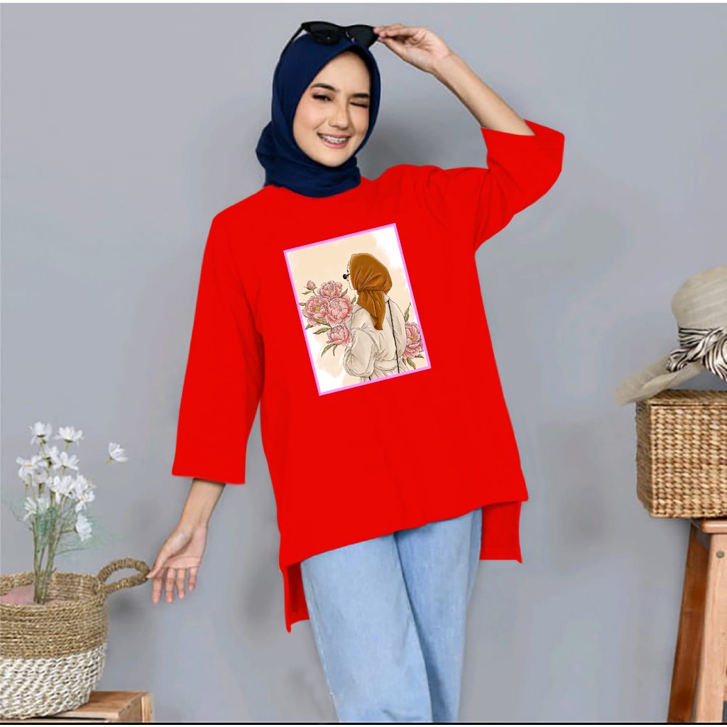 BAJU ATASAN TUNIK LALA JUMBO XXL~TERBARU BAJU OVERSIZE WANITA KEREN MASA KINI DAN TERLARIS