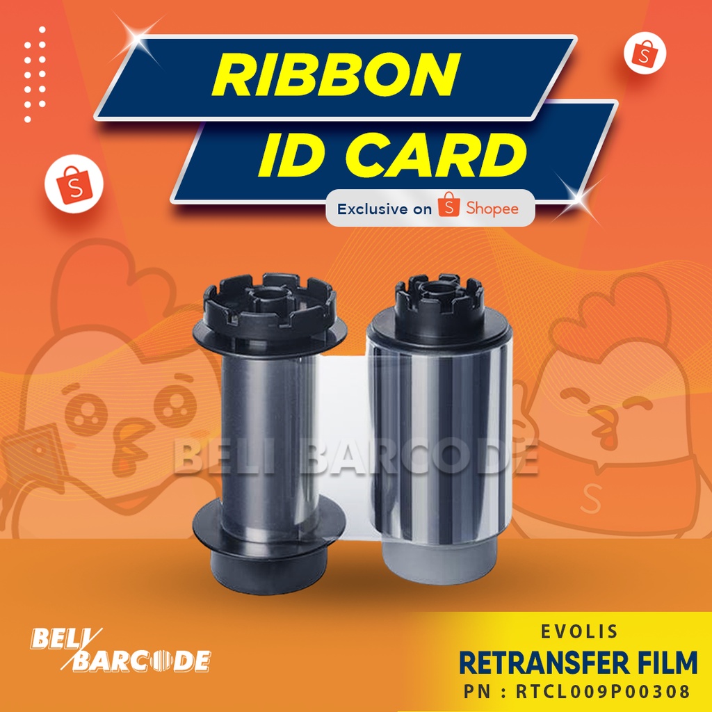 Ribbon Retransfer Film Evolis Transparant PN: RTCL009P00308