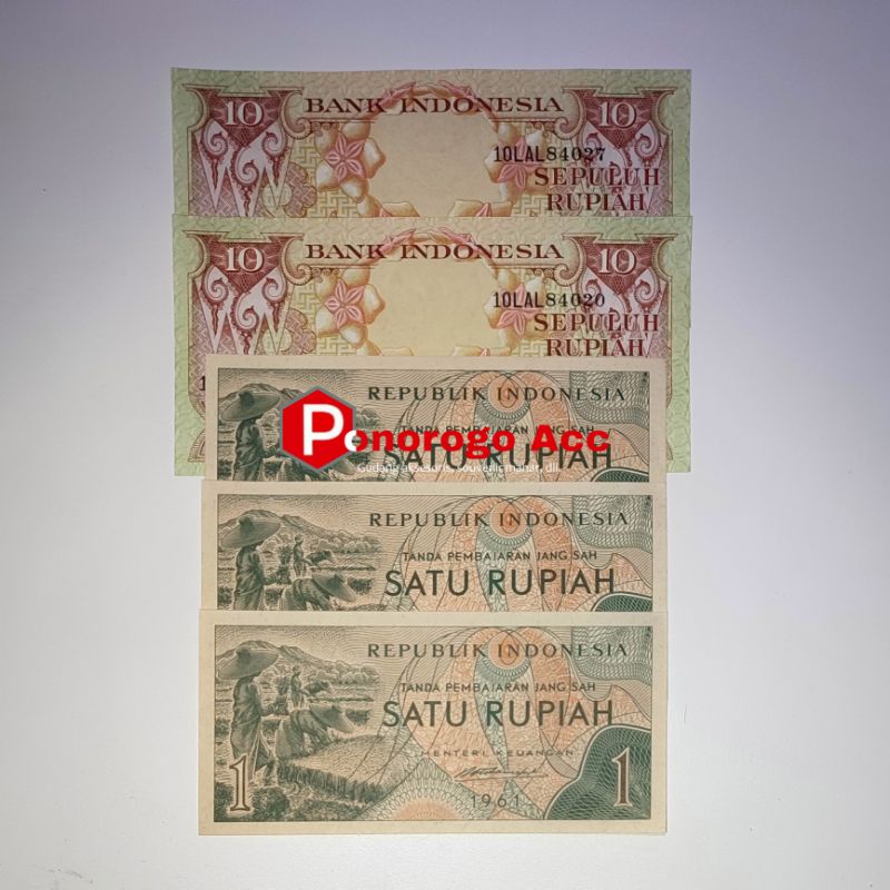 (GRESS/BARU) Paket uang kuno 23 rupiah kertas mahar nikah 23 rupiah dengan seri 10 rupiah pekerja seri 10 rupiah bunga mahar rp 22 23 rupiah uang jadul uang lama 23 rupiah 2023 rupiah