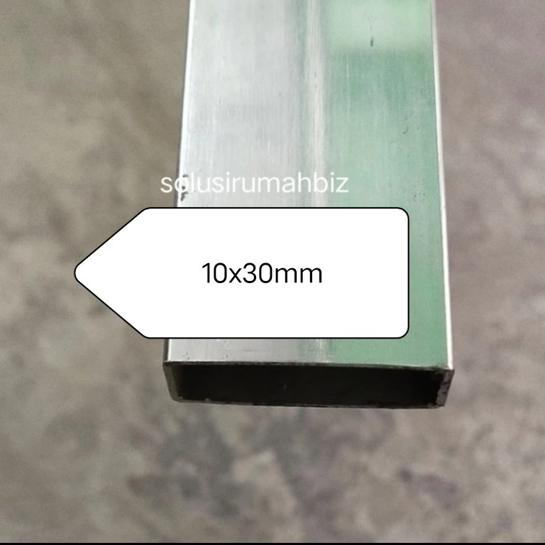 per10cm HOLLOW SS 10 X 30 MM PIPA KOTAK 10X30 STAINLESS 10MM 30MM