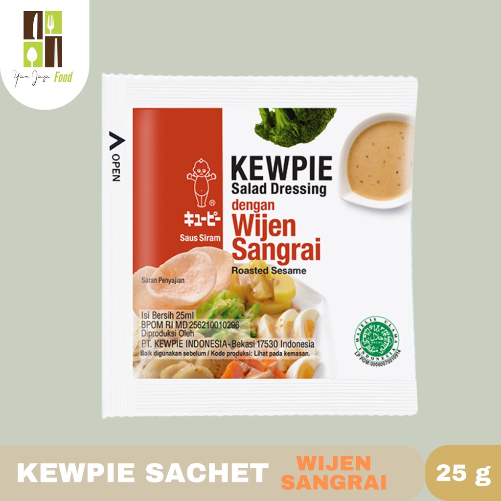 KEWPIE SAUS SIRAM SACHET WIJEN SANGRAI / CAESAR / THOUSAND ISLAND SALAD DRESSING 25GR