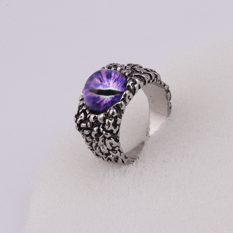 Cincin Desain Mata Tengkorak Gaya punk Eropa Amerika Untuk Pria