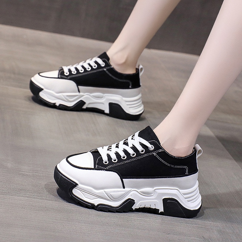 COD Sneakersdaily 1180 Sepatu Sneakers Canvas Wanita Sneakers Kekinian