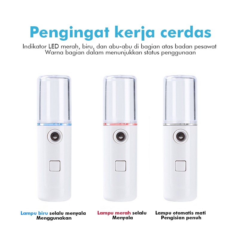 Nano Spray Portable / Mist Sprayer Perawatan Wajah Pelembab Wajah Mini USB nano seprai