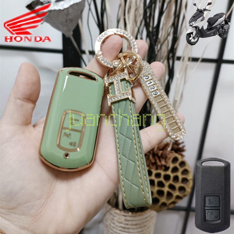 Case Remote Kunci Fob 2 Tombol TPU Untuk HONDA Scoopy 2022 Airblade 150 Klik 150 Vario 125 Vario 150PCX 150 PCX125 150i SH125 Skuter