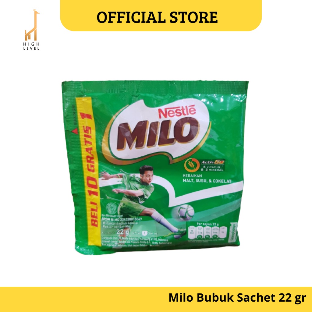 Susu Milo Nestle Coklat Active Go 22 gr