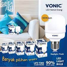 Lampu LED VONIC Putih 5 10 15 20 Watt LED Light Bulb Bohlam Putih