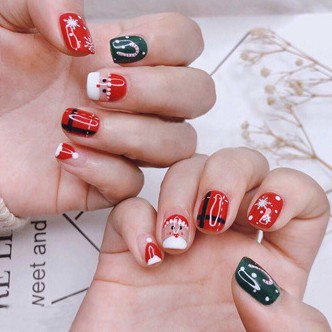 ISI 2 PACK NAIL ART 3D NAIL ART STICKER XMAS