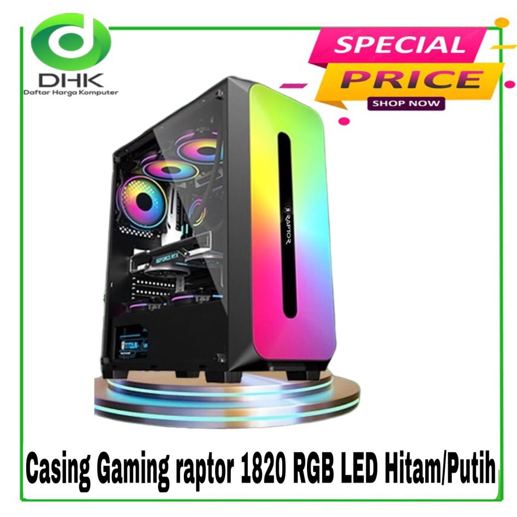 Casing Gaming Raptor 1820 RGB LED