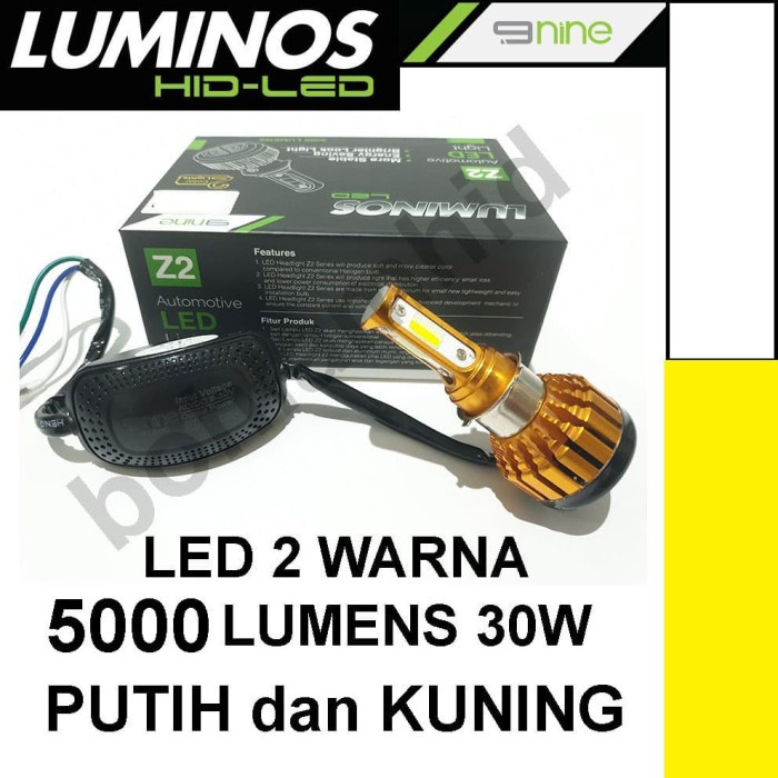 Lampu Motor LED Honda Beat FI LUMINOS Z2 2 Warna Putih dan Kuning