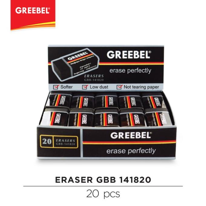 

BAYAR DITEMPAT GREEBEL Penghapus Hitam/Eraser Black GBB 141820 (box) /ALAT TULIS AESTHETIC/ALAT TULIS SEKOLAH/ALAT TULIS SET/ALAT TULIS LENGKAP/ALAT TULIS ANAK/ALAT TULIS LUCU
