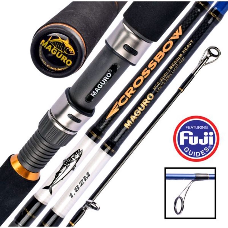 Joran Maguro Crossbow 180 | Ring Fuji | Tenggiri | Patin